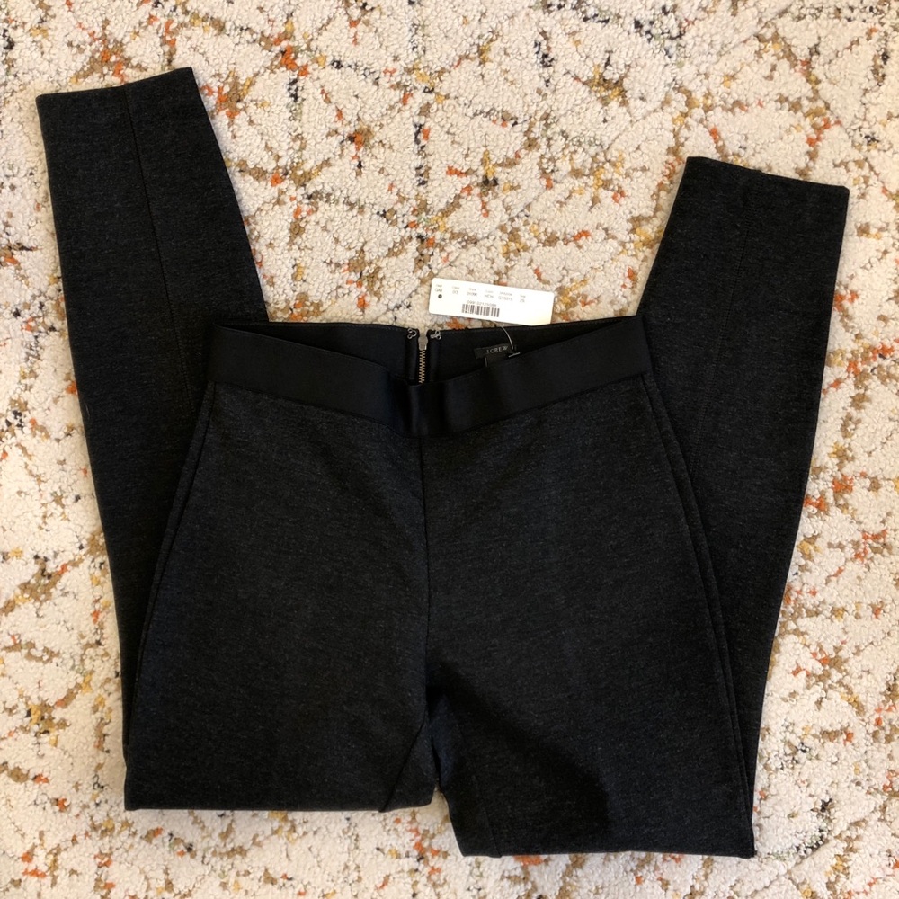 J. Crew Pixie Pants - structured leggings - Size 2S - DARK GRAY